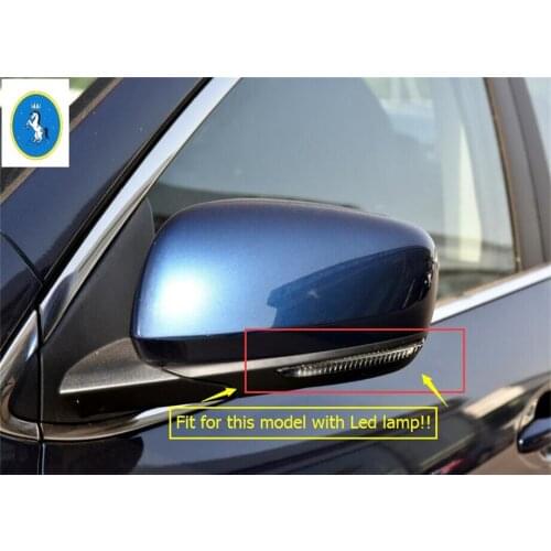 Yimaautotrims Auto Accessory Outside Rearview Mirror Strip Cover Trim Wiht LED Light For Renault Kadjar 2016 2017 2018 ABS