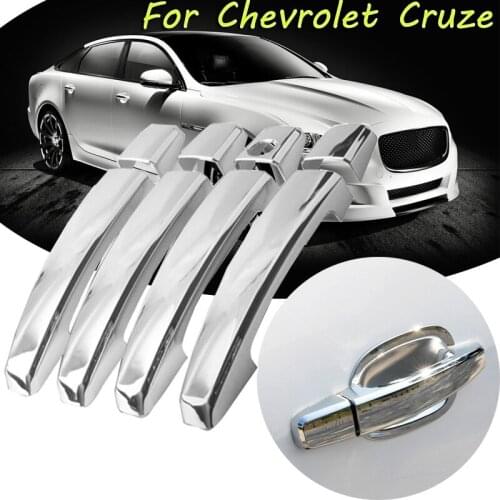 1Set Car Styling ABS Chrome Door Handle Protective Covering Cover Trim ABS Door Outer Handle Covers Replace For Chevrolet Cruze