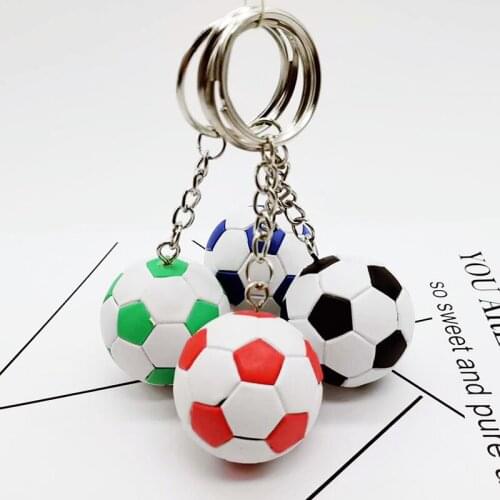 1pcs 3.5cm Football Key Pendant Mini Keychain Sports Souvenirs Key Car Bag Sports Memento Key Ring Cute Ball Fans Supplies Gifts