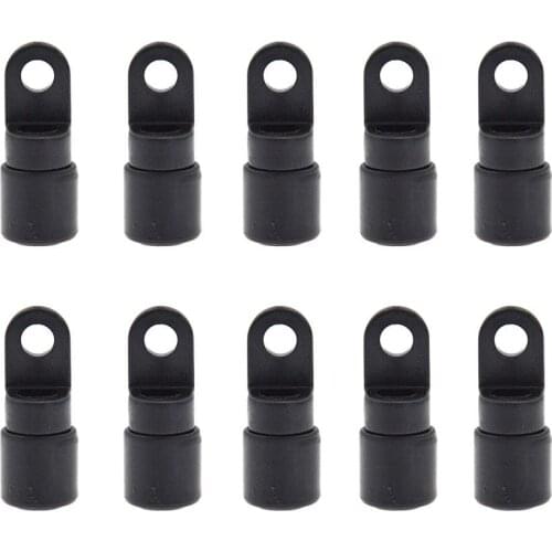 10pcs Plastic Kayak Elastic Rope End Fixed Buckle Boat Canoe Plastic Rope Buckle Marine Accessories