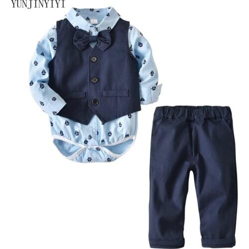 3 sets of childrens casual wear suits fashion childrens wear boys' suits formal gentleman suit boys' suits