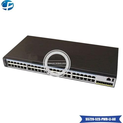 48port Gigabit PoE Switch S5720-52X-PWR-LI-AC , 10/100/1000Base-T Ethernet Ports