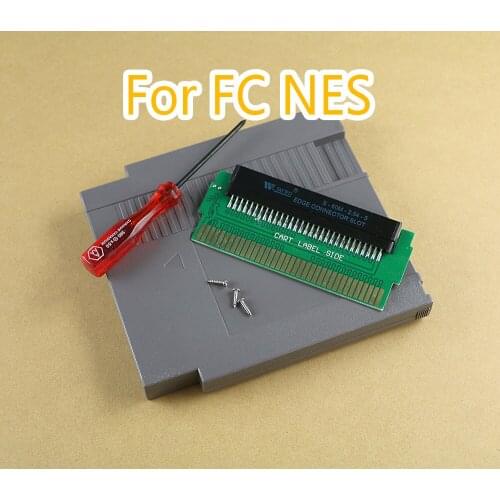 5sets Adapter Converter 60 Pin to 72 Pin with CIC chip installed For NES Console System with Cartridge case and screwdriver