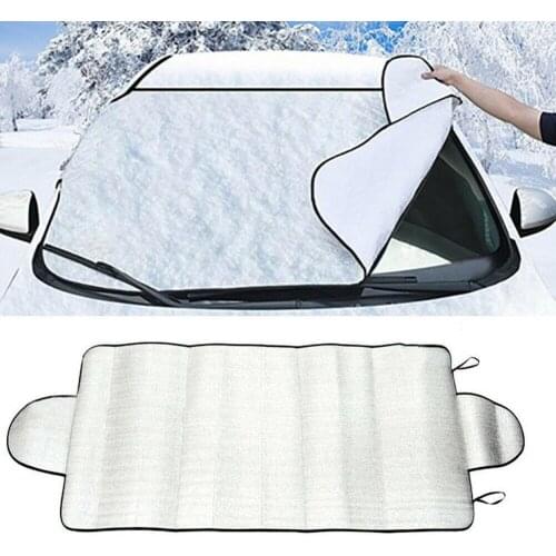 Car Windscreen Sunshade Cover Car Window Screen Sunlight Front Window Heat Cover UV Protector Dust Frost Ice Thick Sun Anti W8G2