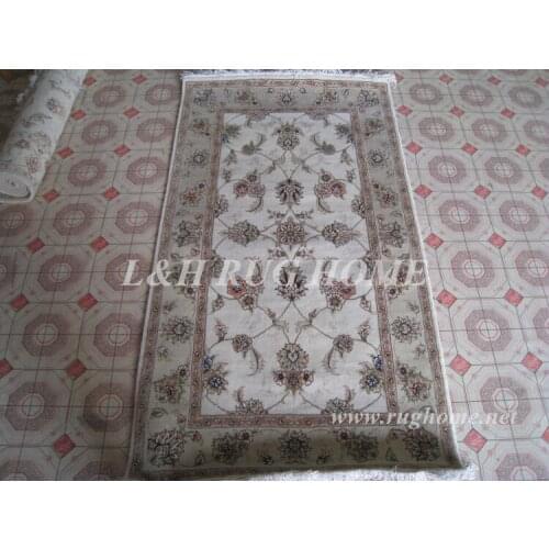 Free shipping 3'X5' 160 Line Persian carpet, Hand knotted persian rug, wool and silk