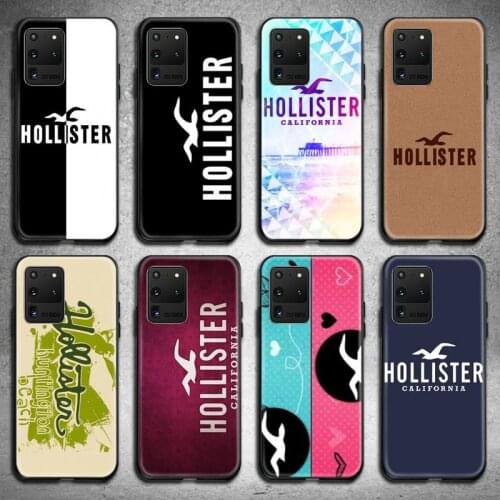 Clothing HOLLISTER Phone Case for Samsung S20 plus Ultra S6 S7 edge S8 S9 plus S10 5G lite 2020