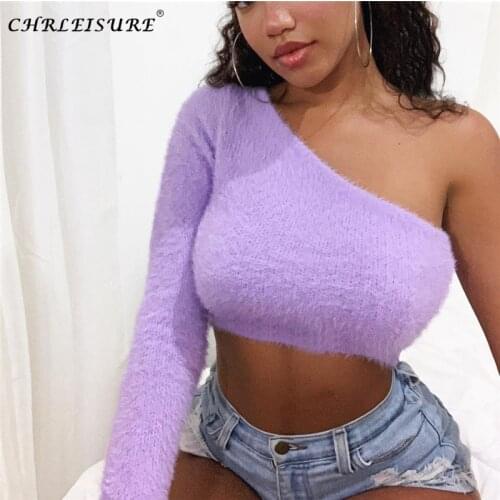 Женские пуловеры с открытыми плечами CHRLEISURE China At AliExpress
