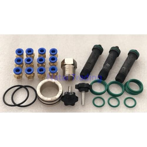 Common rail diesel injector clamps wearing part, sealing ring vulnerable parts inlet adaptors for fuel injector reapir tool