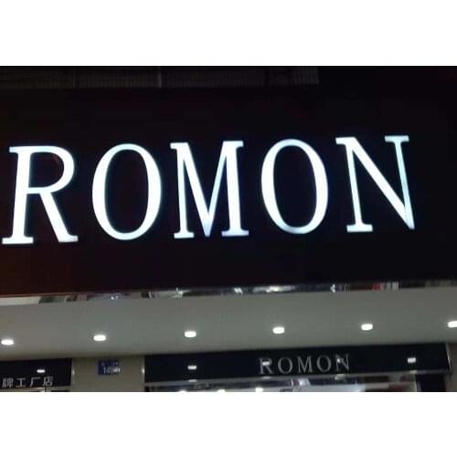 Stainless Steel Alphabet Logo Letterdecorative Wall Mount Led Illuminated Sign Metal Channel Letter