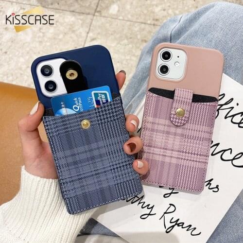 Card Pocket Case For iPhone 12 11 Pro Max 12 Mini 11 Case PU Card Holder Back Cover For iPhone XR X XS Max 7 8 6 6S Plus SE 2020
