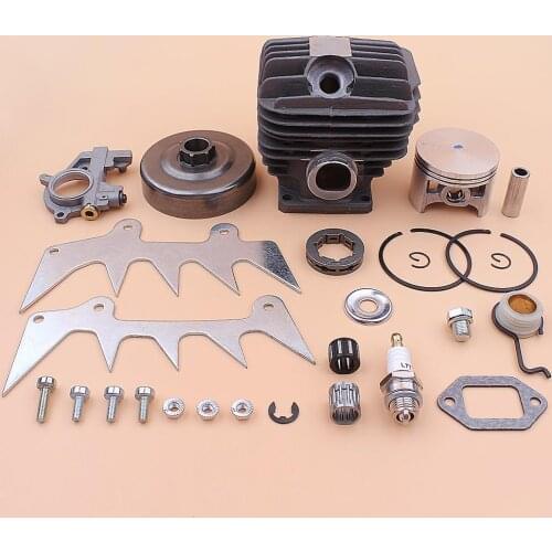 54mm Cylinder Piston Kit For Stihl MS460 046 Clutch Drum Sprocket Rim Oil Pump Worm Gear Felling Dog Bumper Spike 1128 020 1221