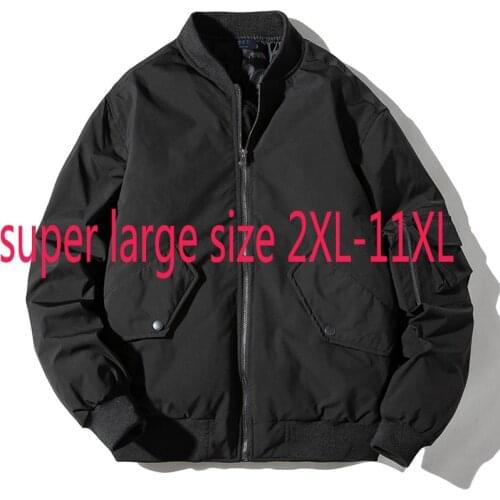 New Arrival Fashion High Quality Winter Extra Large Loose Cotton Padded Jacket Casual Stand Collar Thick Plus Size 2XL-10XL 11XL