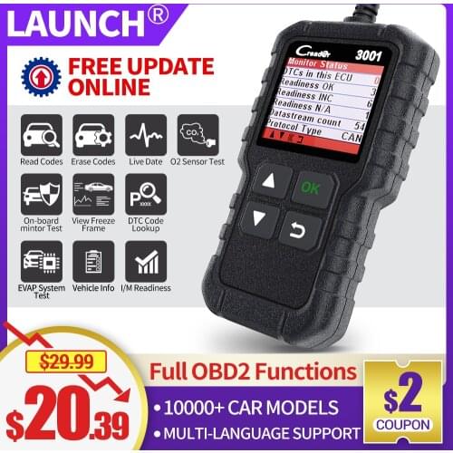 LAUNCH X431 CR3001Automotive Professional Diagnostic Tool obd2 Engine Code Reader Scan Faster tool For Cars pk ELM327