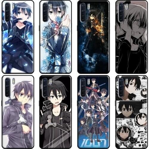 Kirito Sword Art Online Soft For OPPO A53 A31 A5 A9 2020 A1K A3S A5S A15 A52 A72 A91 F5 F7 Reno 4 Pro 2Z Case