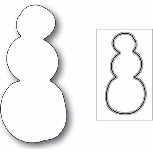 2020 New Christmas Snowball Outline Metal Cutting Dies for DIY Scrapbooking and Card Making Decorative Embossing Craft No Stamps