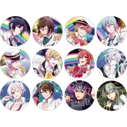58mm Game IDOLiSH7 Rainbow Version TSUNASHI RYUNOSUKE MOMO IZUMI IORI Metal Icons Badges