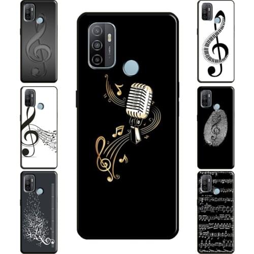 Music Notes Phone Case For OPPO A91 A83 A15 A31 A53 A5 A9 2020 A1K A3S A5S A52 A72 A92 Reno 2 Z 4 Pro