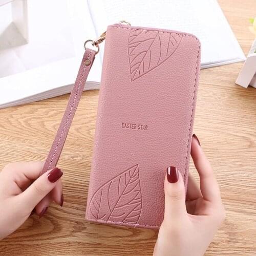New Wallet Ladies Long Wrist Bag Multifunctional Ladies Zipper Coin Purse Large-Capacity Mobile Phone Pocket Photo Slot
