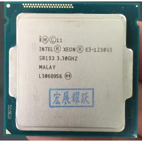 Intel Xeon Processor E3-1230 V3 E3 1230 V3 Quad-Core Processor LGA1150 Desktop CPU 100% working properly Desktop Proces
