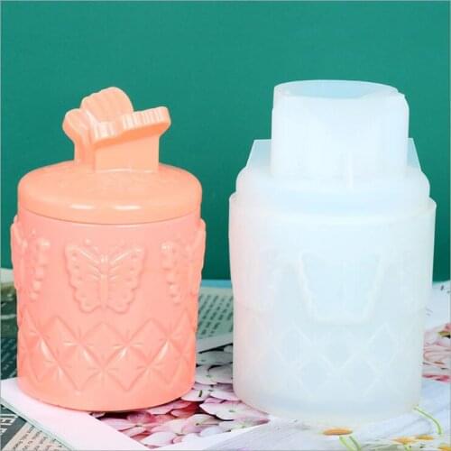 Transparent Silicone Mould Dried Flower Resin Decorative Craft DIY butterfly storage box Mold Epoxy Resin Molds For Jewelry