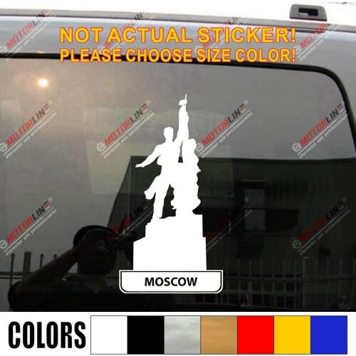 Worker and Kolkhoz Woman Vera Ignatyevna Mukhina Vera Mukhina Russia Moscow Car Decal Sticker Vinyl Truck Boat no background