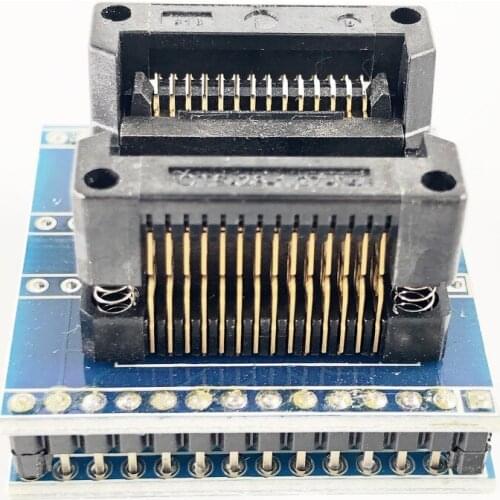 RT809H SOP28 to DIP28 Adapter Socket IC SOIC28 to DIP28 pin pitch 1.27 IC test programmer adapter SMT Test Socket ZIF adapter