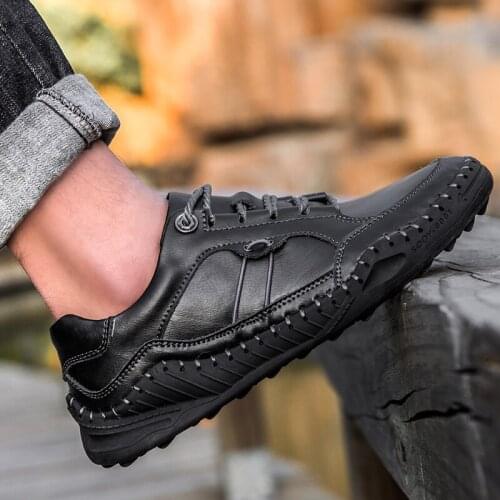 Sapatos classic shoe for uomo masculino de shoes zapatillas sapato scarpe mens 2020 cuero leather casual zapatos lightweight