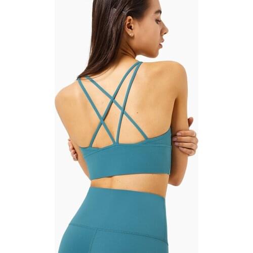 Fintess Sports Bra Workout Crop Top Bralette Women Corset Push Up Sports Top Sexy Tights Yoga Bra Cross Back Gym Clothes Running