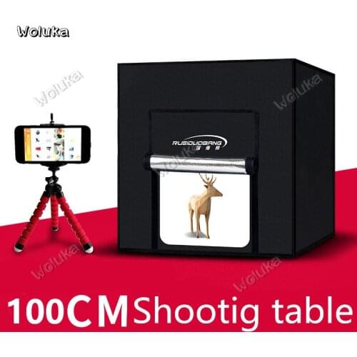 LED Small 100CM Studio shooting table photo fill photographic box equipment photographic lamp set still life softbox CD50 T03