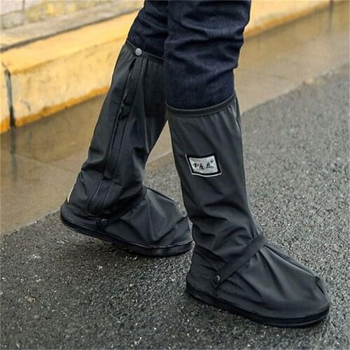 Waterproof Reusable Motorcycle Cycling Bike Rain Boot Shoes Covers Rainproof Shoes Cover Rainproof Thick