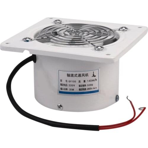 4 Inch 20W 220V Ventilating Exhaust Extractor Fan Window Wall Kitchen Toilet Bathroom Duct Booster Blower Air Clean Cooling Vent