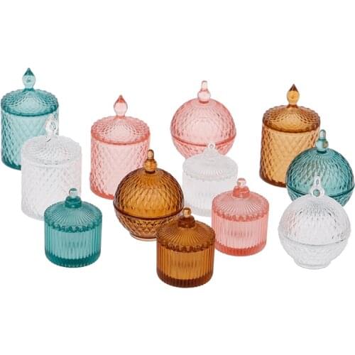 1:12 Dollhouse Miniature Mini Doll Accessories Toys Transparent Candy Fruit Jar Collectible Families Gift