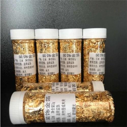1pcs Gold/Silver Foil 24K Gold Powder Foil Made of Genuine Gold Leaf Food Grade Craft Paper Food Decorating Baking Cake Tools
