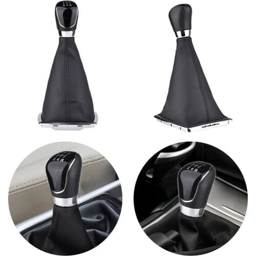 5 Speed 6 Speed Car PU High Quality Leather Manual Car Gear Shift Knob For Ford Focus Mondeo MK2 II 2004-2011