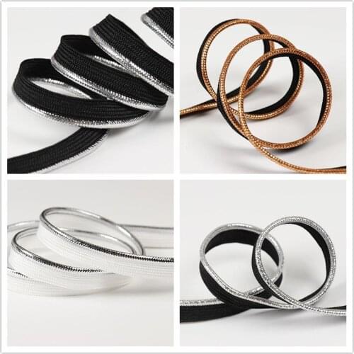 50Yards 1cm Glittery Shiny Ombre Braided Piping Lip Cord Trim Pillow Cushion Trim Upholstery Sewing Edging Strip Garment Webbing