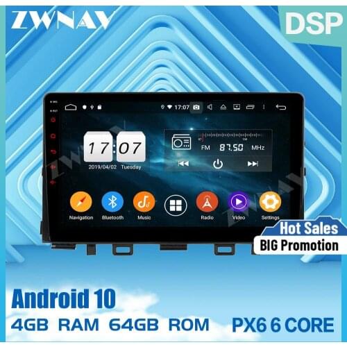 PX6 Android 10.0 system screen Car Radio Multimedia Player For KIA RIO 2017 2018 car GPS Navi Audio radio audio stereo Head Unit