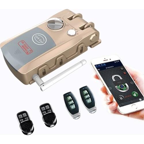 Wireless Smart Lock APP Phone BT Control Remote control Door Lock Electronic Invisible Lock Home Security Smart Door Lock