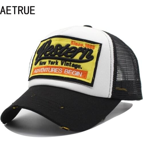 AETRUE Baseball Cap Men Women Hats For Men Embroidery Snapback Casquette Bone Mesh Summer Baseball cap Gorras Fashion Dad Hat