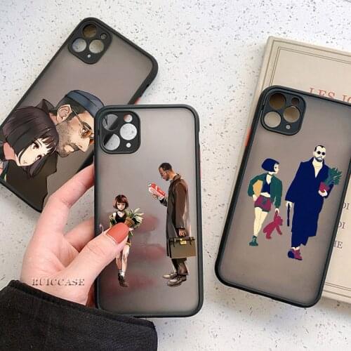 Leon Matilda Natalie Portman Case For iPhone 11 12 Pro XS Max X XR 7 8 Plus Soft Bumper Matte Hard Cover For iPhone 13 Pro Max