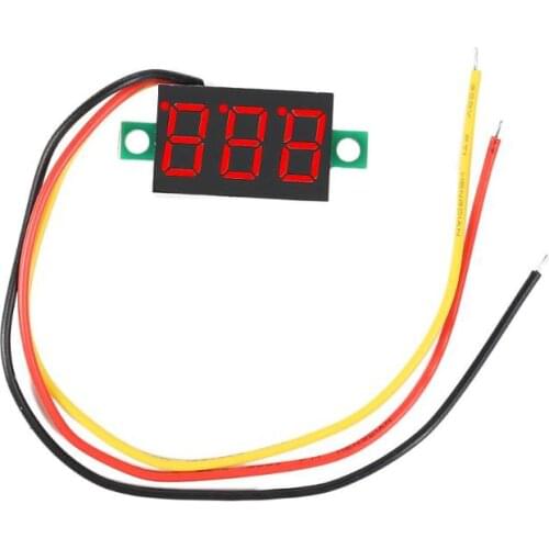 DC0V-100V 0.36 inch Digital Voltage Red LED Display Panel Good Stability and High Measurement Accuracy Meter Voltmeter Tester