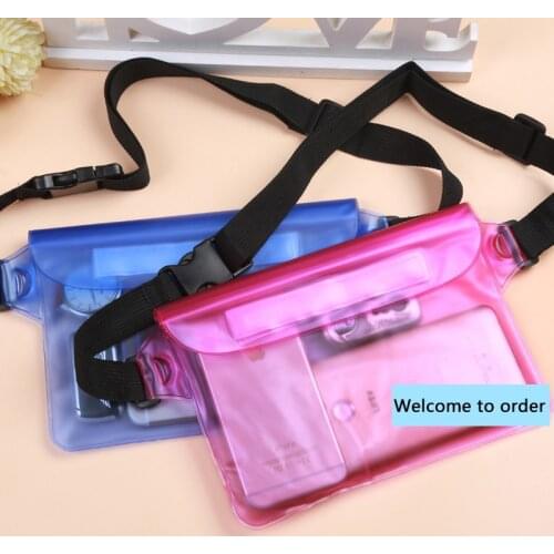 Drifting, swimming, diving, PVC waist bag, PVC waist bag, drifting bag, outdoor sports mobile phone waist bag, diving cover