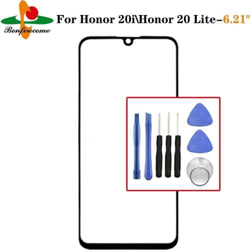 For Huawei Honor 20i HRY-AL00T HRY-TL00T / Honor 20 Lite HRY-LX1T Front Touch Screen Glass Outer Lens Replacement