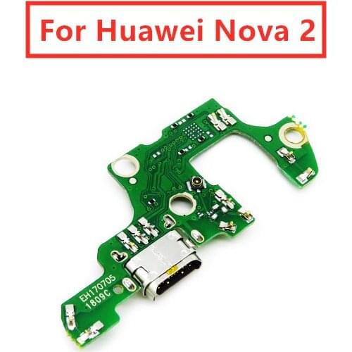 For Huawei Nova 2 USB Charger Port Dock Connector PCB Board Ribbon Flex Cable Charging Port Component Replacement Spare P