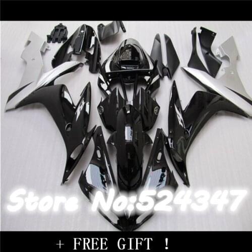 For YZF-R1 04-06 YZF R1 2004 2005 2006 silver black A101169 YZF1000 YZFR1 YZF 1000 04 05 06 Fairing