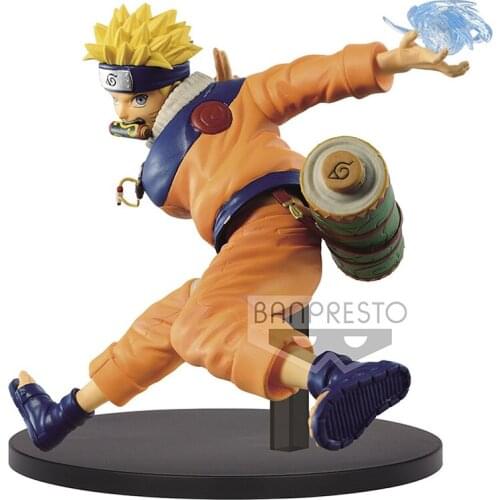 12CM Bandai Naruto Uzumaki Naruto Childhood Pvc Assembly Model Western Animiation Action Figure Kids Toys