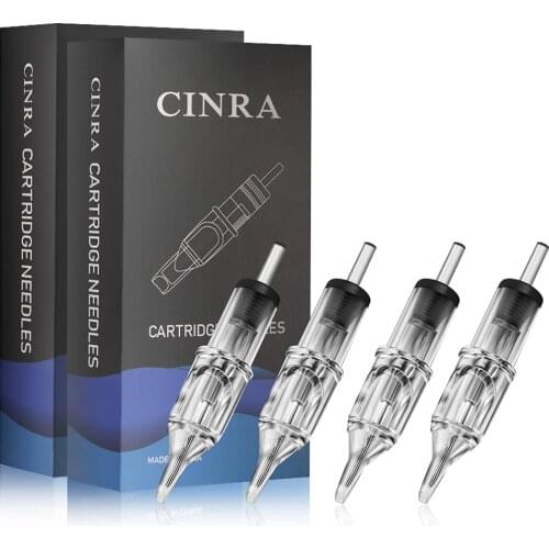 Tattoo Needle Cartridges, CINRA 40Pcs Mix Size 3RL 5RL 7RL 9RL Round Liner Cartridge Tattoo Cartridge Needles Tattoo Needles