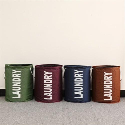 4 Colors Laundry Basket Waterproof Toys Dirty Storage Bucket Waterproof Sundries Folding Storage Basket Clothes Laundry Organize