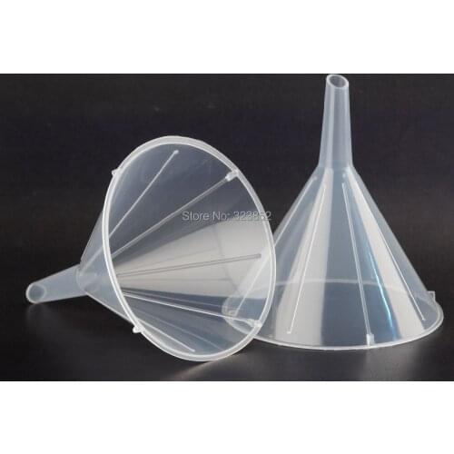 Mini Funnel Plastic Small Funnels Dia.55mm PP Short Stem Inside Dia. 4.5mm Autoclavable Pack of 25