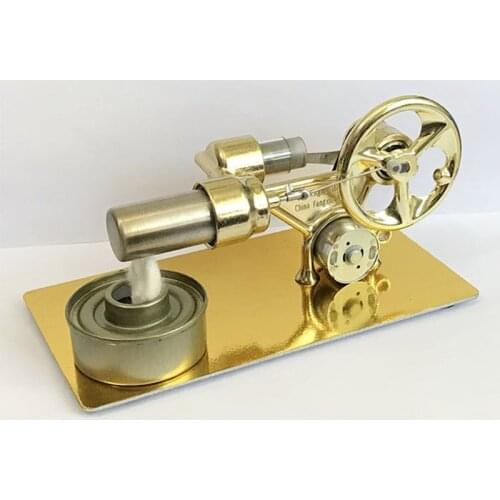 Hot Air MINI Stirling Engine Motor Model Science Educational Toy Electricity Generator