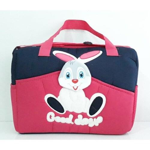 Fashion Mummy Maternity Nappy Large Capacity Rabbit Fuchsia Navy Bag Backpack Nursing Care Womens Handbag Multifunctional